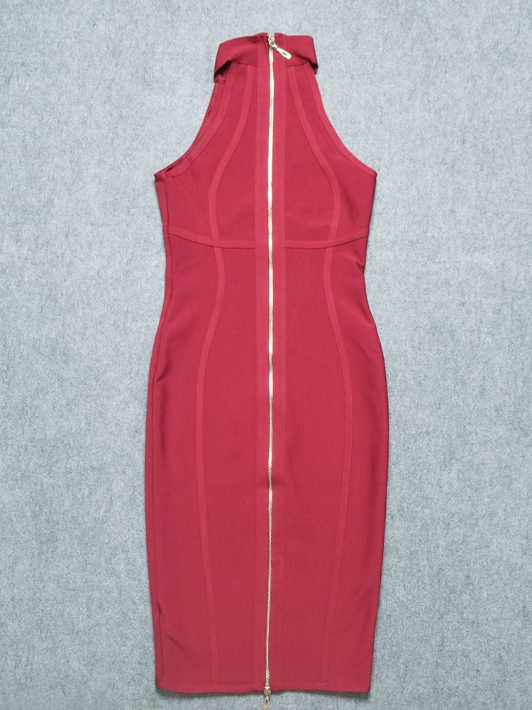 Damara Elegant Bodycon Bandage Dress - SunsetFashionLA