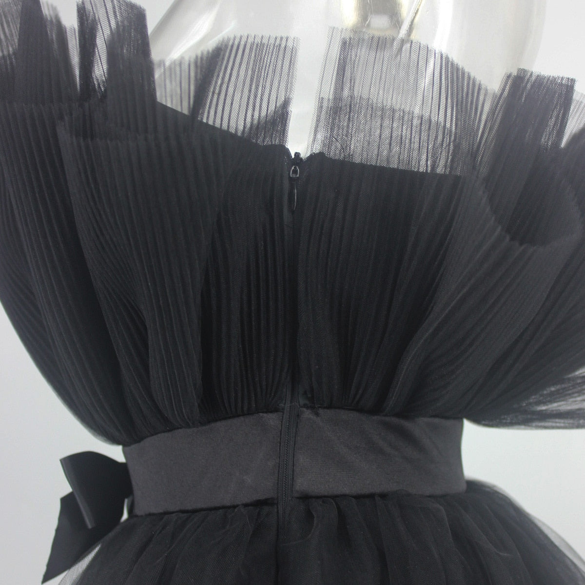 Deanna Mesh Ruched Dress - SunsetFashionLA