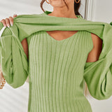 Dixie Knit Sweater Two Piece Dress - SunsetFashionLA