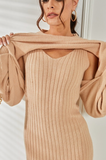 Dixie Knit Sweater Two Piece Dress - SunsetFashionLA
