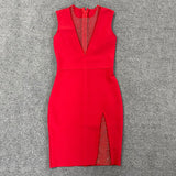 Dubai Bandage Rhinestones Dress - SunsetFashionLA