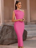 Elina One Shoulder Bandage Dress - SunsetFashionLA