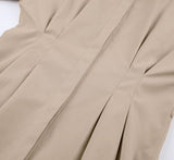 Elletra Pleated Shirt Dress - SunsetFashionLA