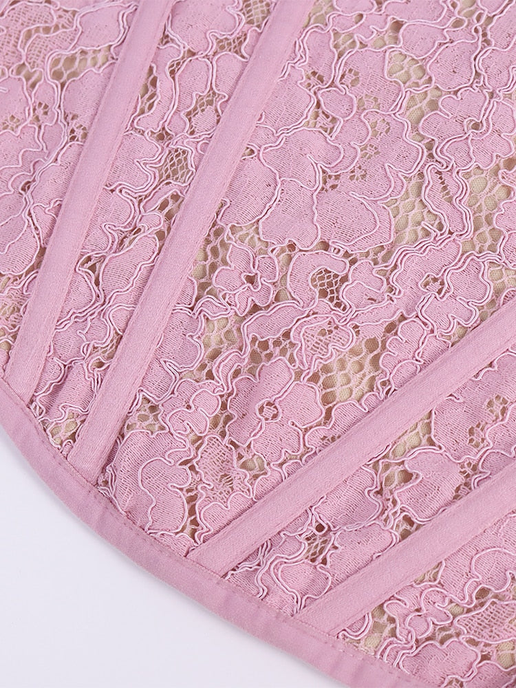 Eloise Lace Corset Top - SunsetFashionLA