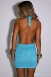 Ember Backless Halter Knit Dress - SunsetFashionLA