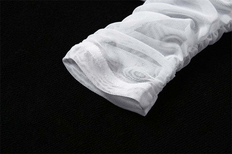 Enya Mesh Long Sleeve Crop Top - SunsetFashionLA