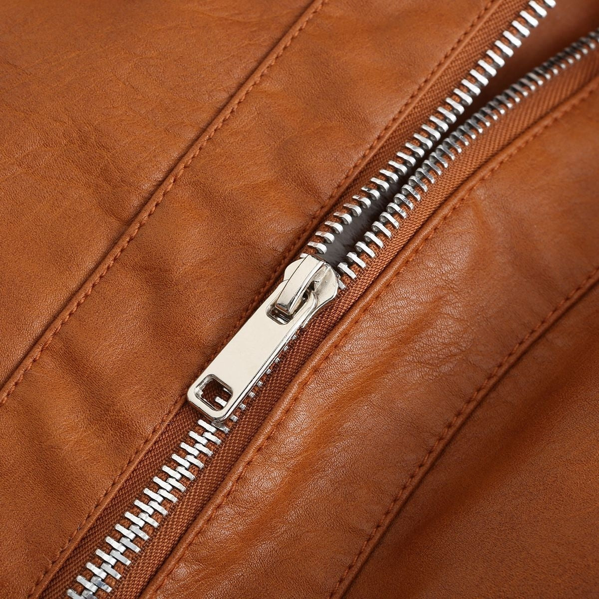 Fleece Lined Thick Warm Leather Jacket - SunsetFashionLA