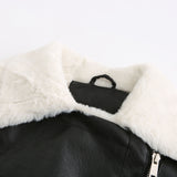 Fleece Lined Thick Warm Leather Jacket - SunsetFashionLA