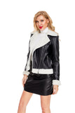 Fleece Lined Thick Warm Leather Jacket - SunsetFashionLA