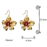 Flower Beads Drop Earrings - SunsetFashionLA
