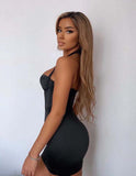Giana Satin Halter Dress - SunsetFashionLA