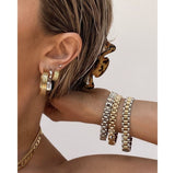 Gold Plated Wristband Bracelet - SunsetFashionLA