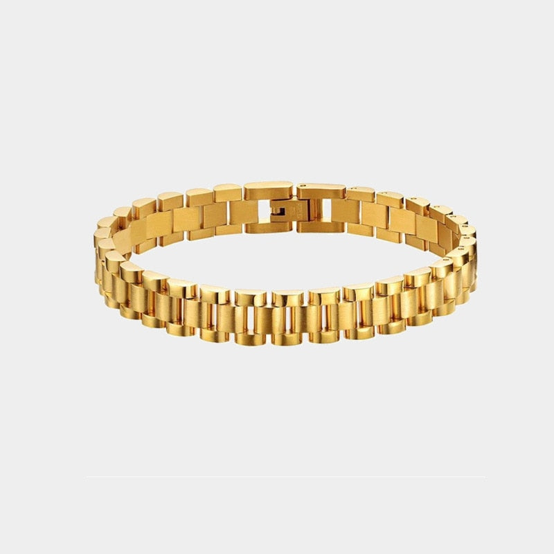 Gold Plated Wristband Bracelet - SunsetFashionLA