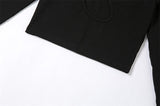 Greta Cut Out Long Sleeve Crop Top - SunsetFashionLA