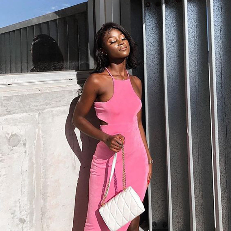 Izzy Cut Out Backless Dress - SunsetFashionLA