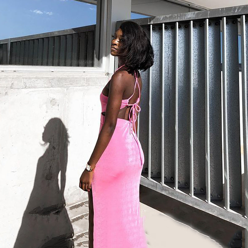 Izzy Cut Out Backless Dress - SunsetFashionLA