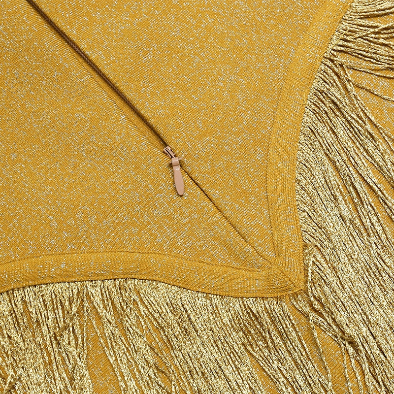 Jane Bandage Tassel Dress - SunsetFashionLA