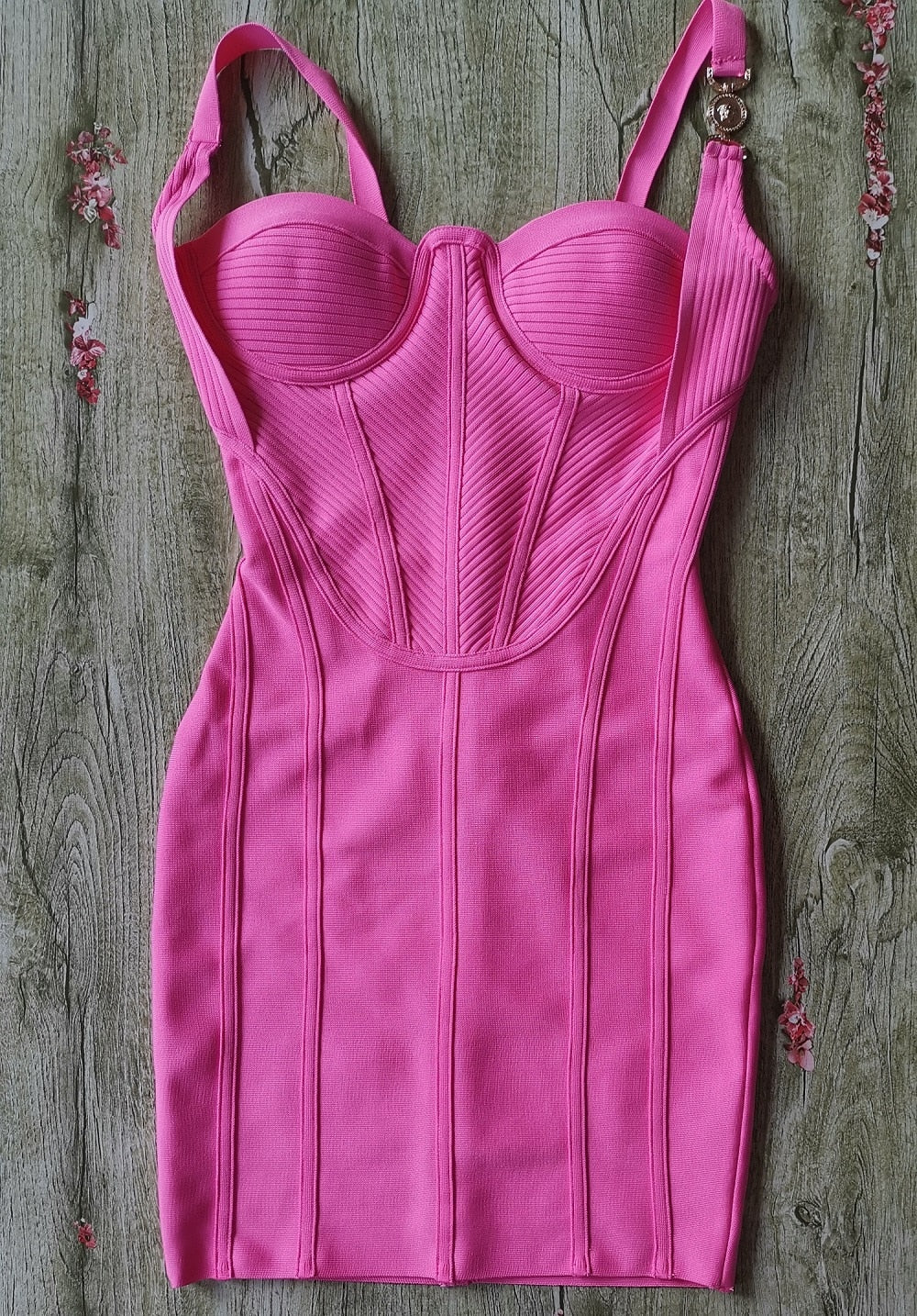 Janea Fuchsia Bandage Dress - SunsetFashionLA