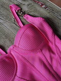Janea Fuchsia Bandage Dress - SunsetFashionLA