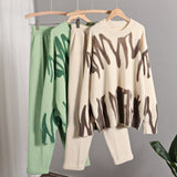 Joanne Tie Dye Warm Knit Two Piece Set - SunsetFashionLA