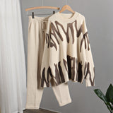Joanne Tie Dye Warm Knit Two Piece Set - SunsetFashionLA