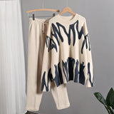 Joanne Tie Dye Warm Knit Two Piece Set - SunsetFashionLA