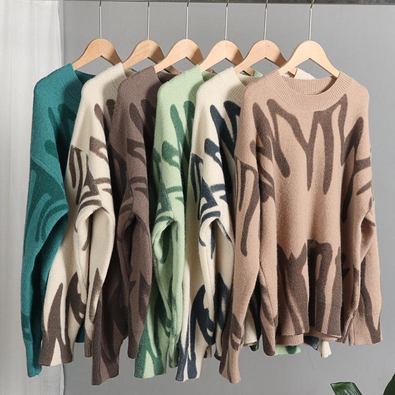 Joanne Tie Dye Warm Knit Two Piece Set - SunsetFashionLA