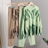 Joanne Tie Dye Warm Knit Two Piece Set - SunsetFashionLA