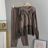 Joanne Tie Dye Warm Knit Two Piece Set - SunsetFashionLA