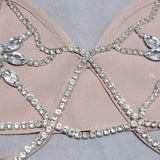 Jobelle Bandage Two Piece Rhinestone Two Piece Set - SunsetFashionLA