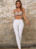 Jobelle Bandage Two Piece Rhinestone Two Piece Set - SunsetFashionLA