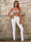 Jobelle Bandage Two Piece Rhinestone Two Piece Set - SunsetFashionLA