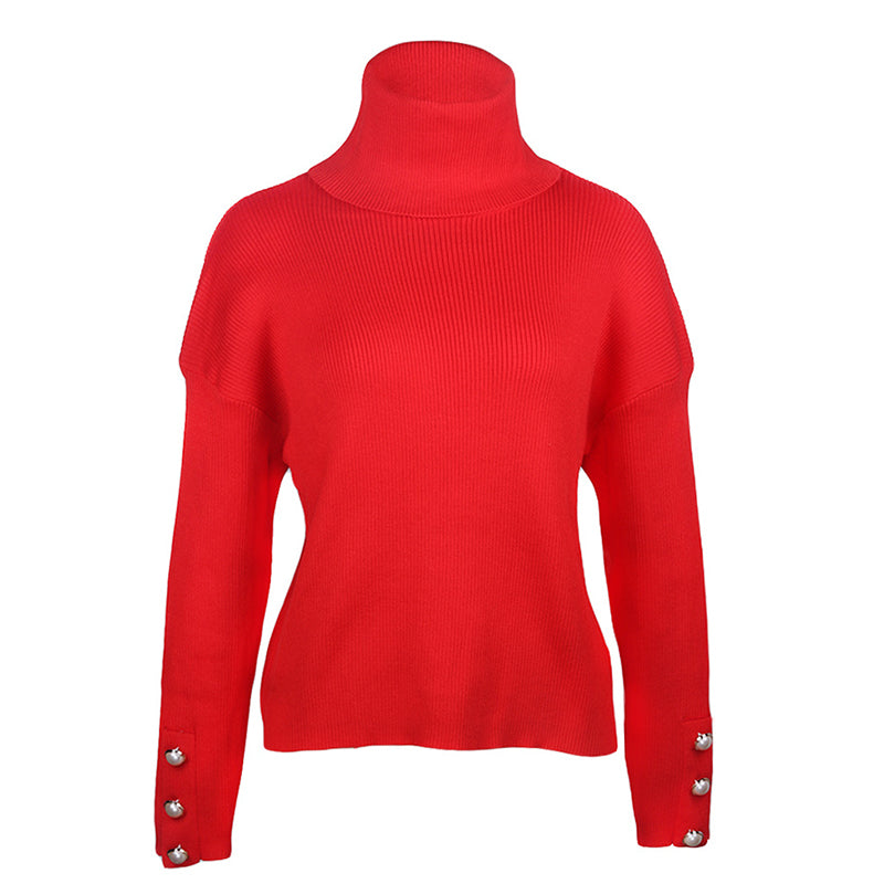 Jody Knitted Turtleneck Sweater - SunsetFashionLA