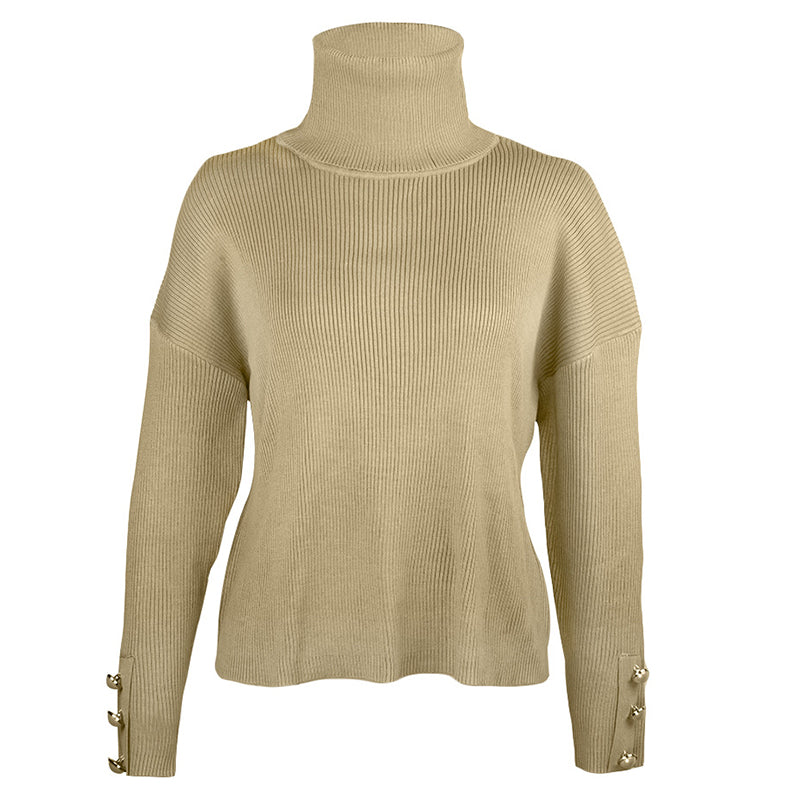 Jody Knitted Turtleneck Sweater - SunsetFashionLA