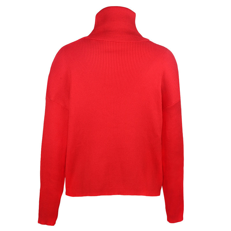 Jody Knitted Turtleneck Sweater - SunsetFashionLA