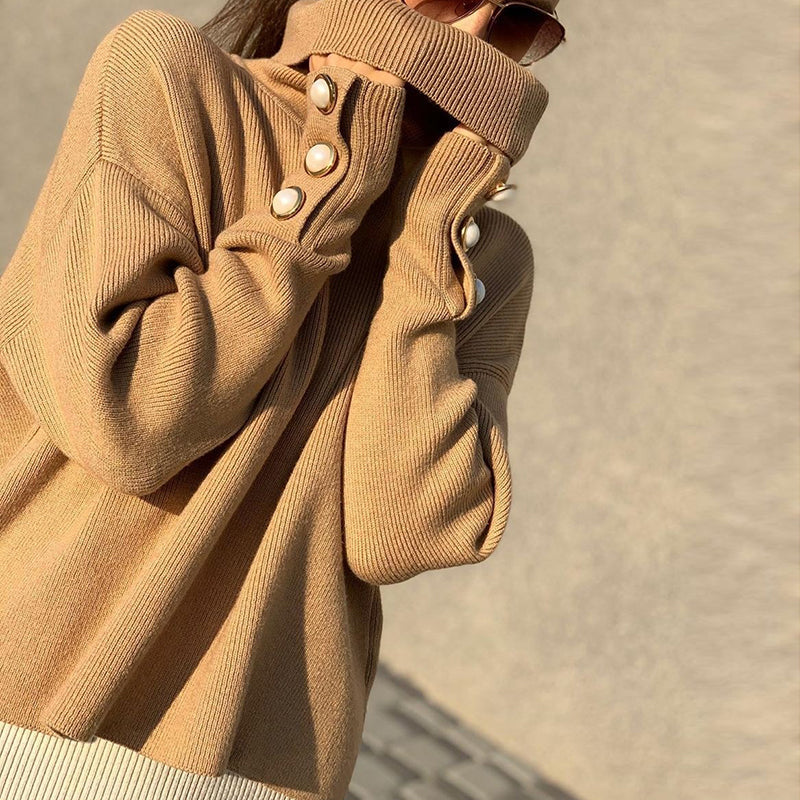 Jody Knitted Turtleneck Sweater - SunsetFashionLA