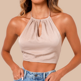 Leanna Halter Top - SunsetFashionLA