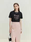 Letter Embroidered TShirt - SunsetFashionLA
