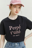 Letter Embroidered TShirt - SunsetFashionLA