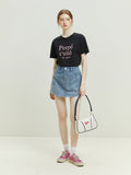 Letter Embroidered TShirt - SunsetFashionLA