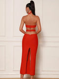 Licia Halter Cut Out Bandage Dress - SunsetFashionLA