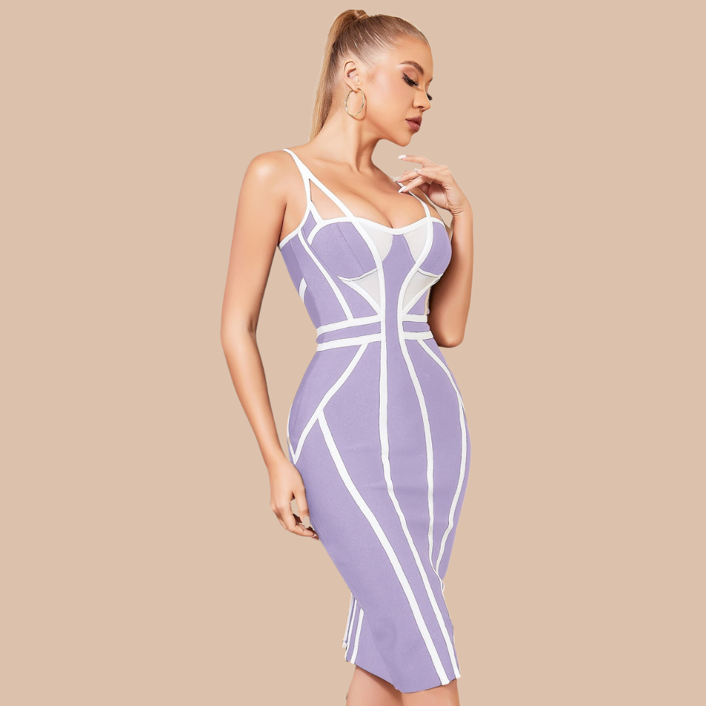 Londyn Mesh Bandage Dress - SunsetFashionLA