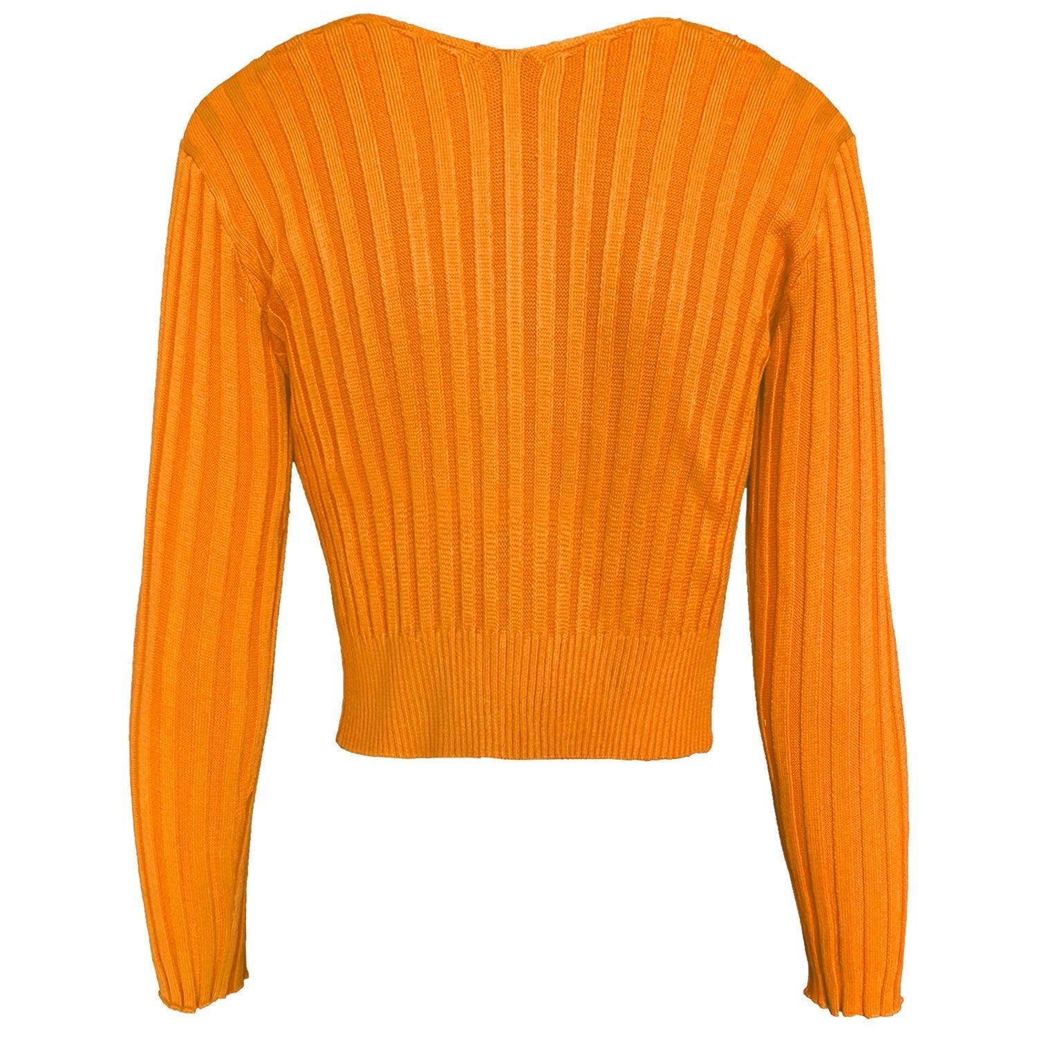 Lorna Chain Detail Open Front Knitted Long Sleeve Top - SunsetFashionLA