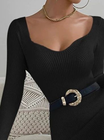 Lyla Knit Sweater Dress - SunsetFashionLA