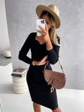 Lyla Knit Sweater Dress - SunsetFashionLA