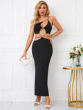 Margot Cut Out One Shoulder Dress - SunsetFashionLA