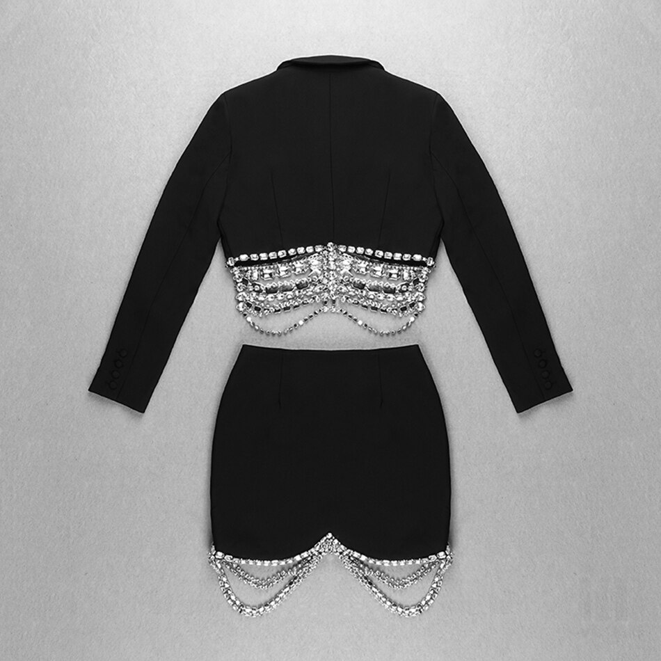 Melika Chain Two Piece Set - SunsetFashionLA