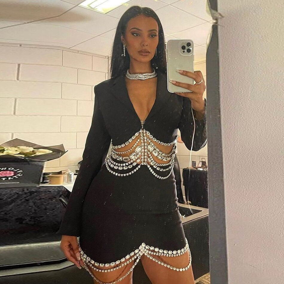 Melika Chain Two Piece Set - SunsetFashionLA