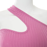 Miley One Shoulder Cut Out Set - SunsetFashionLA