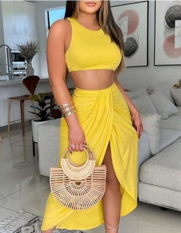 Molly Top and Skirt Two Piece Set - SunsetFashionLA